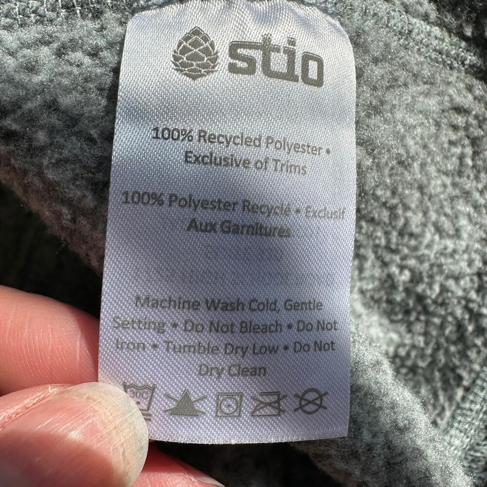 Stio Sweetwater Fleece Hoodie in Windchill Heather Gray Size Small - Picture 7 of 10